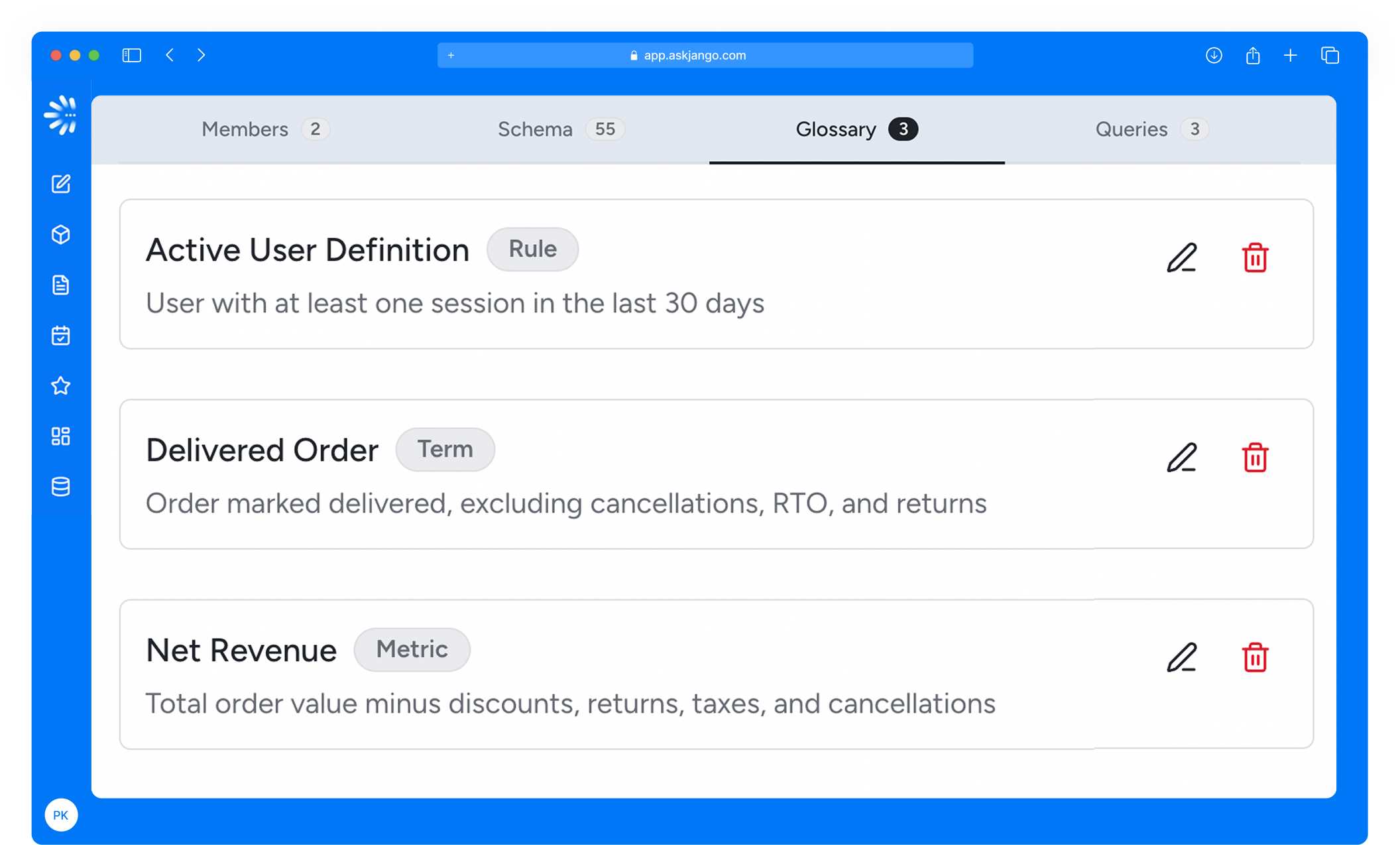 Add business context